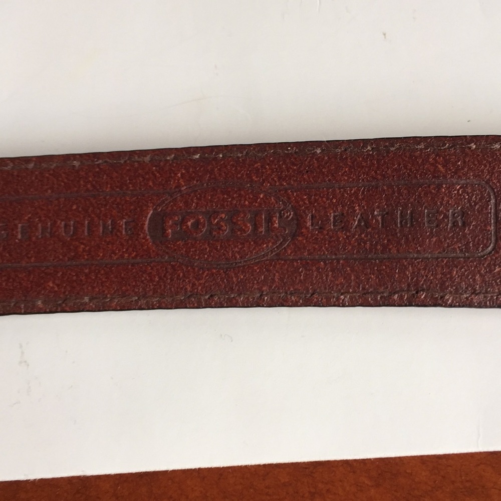 Fossil Patchwork Leather Medium Exposed Stitch - image 7